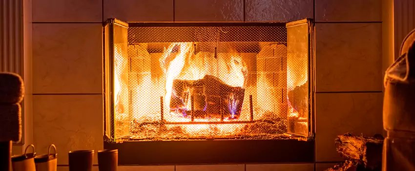 Mendota Hearth Landscape Fireplace Installation in Sheboygan, Wisconsin
