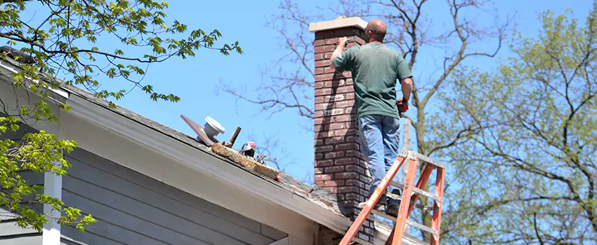 Vinyl and PVC Chimney Flashing Installation in Sheboygan, WI